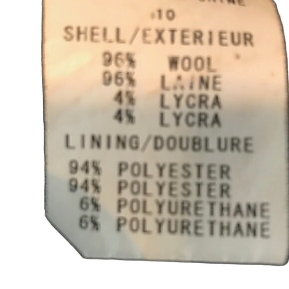 Theory Grey 94% Wool One Button Blazer Size 10 - Picture 8 of 8